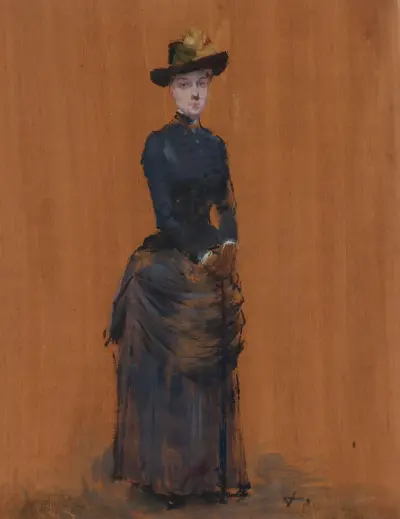 Femme élégante av Jean-Louis Forain
