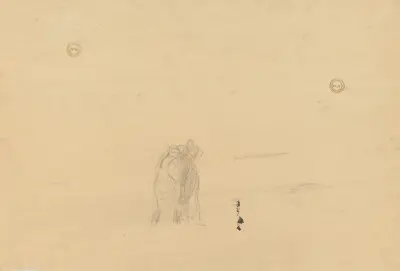 Figurer i landskap av Jean-Louis Forain