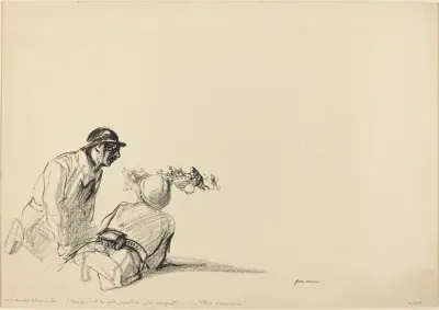 Tysk framryckning av Jean-Louis Forain