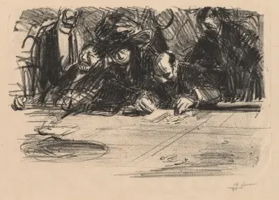 Spelargrupp av Jean-Louis Forain