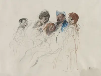 Hem på permission av Jean-Louis Forain