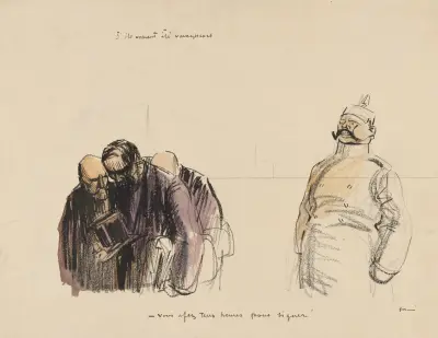 Om de hade segrat – ”Ni har två timmar att skriva under” av Jean-Louis Forain