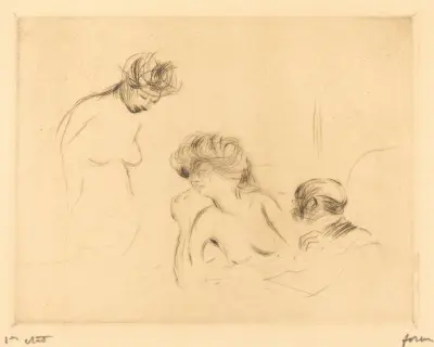 I ett privat rum (tredje plåten) av Jean-Louis Forain