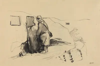 I skyttegravarna av Jean-Louis Forain