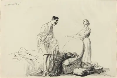 Den demobiliserade av Jean-Louis Forain