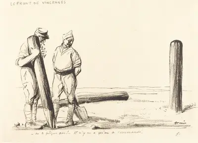 Le Front de Vincennes av Jean-Louis Forain