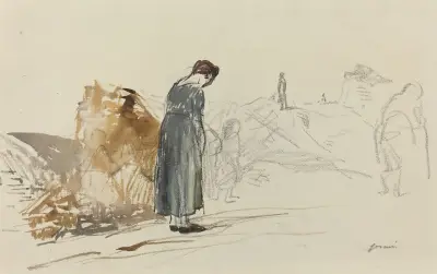 Tyskarna har gett sig av av Jean-Louis Forain