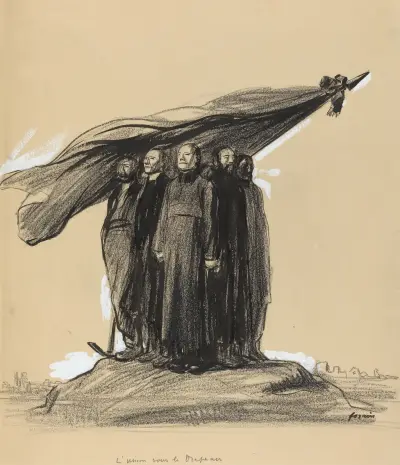 Enigheten under fanan av Jean-Louis Forain
