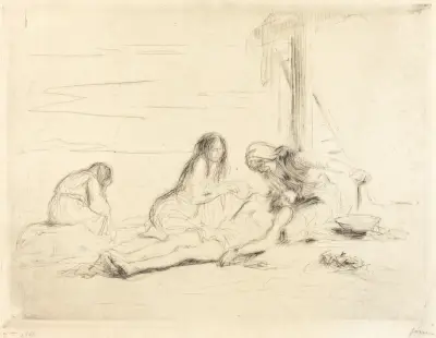 Pietà (första plåten) av Jean-Louis Forain
