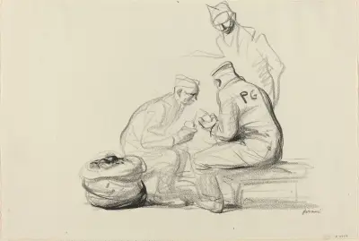 Poilu a němečtí zajatci, Jean-Louis Forain