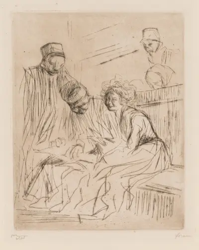 Reading of the Barrister’s Brief av Jean-Louis Forain