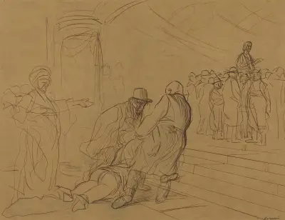 Äktenskapsbryterskan av Jean-Louis Forain