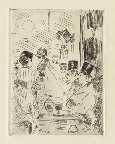 Kaféet New Athens av Jean-Louis Forain