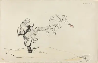 Intagandet av Fort Douaumont av Jean-Louis Forain