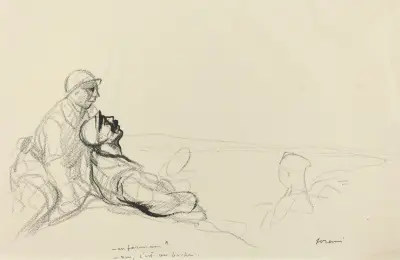 -Un farman -non c’est un boche._ av Jean-Louis Forain