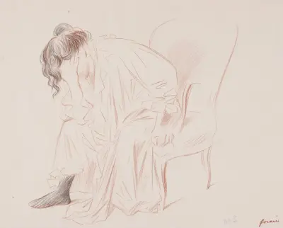 Woman Seated av Jean-Louis Forain