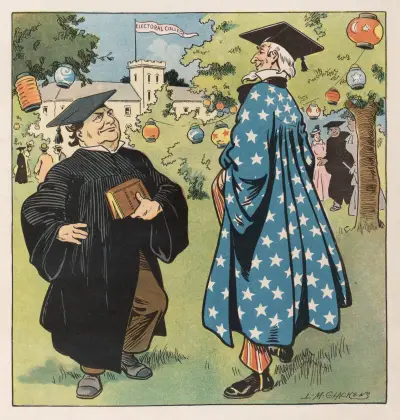Auf dem Wahlmänner-Campus von Louis Glackens