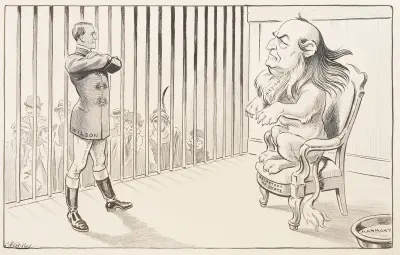 Der republikanische Elefant der GOP verlässt Woodrow Wilsons Weißes Haus von Louis Glackens