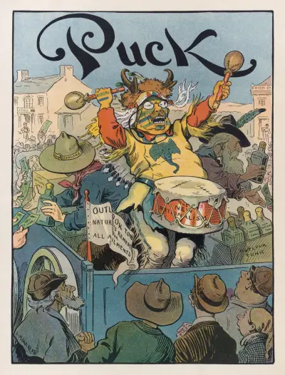 Die indianische Medizinshow von Louis Glackens