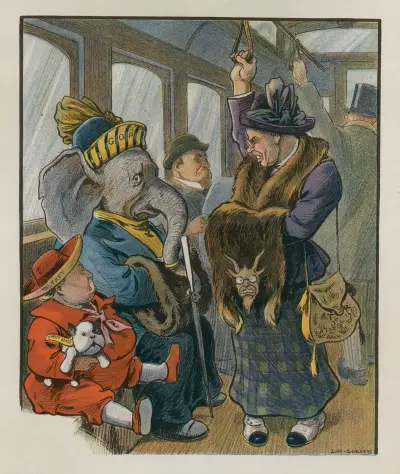 Der Fahrgast im Stehen von Louis Glackens