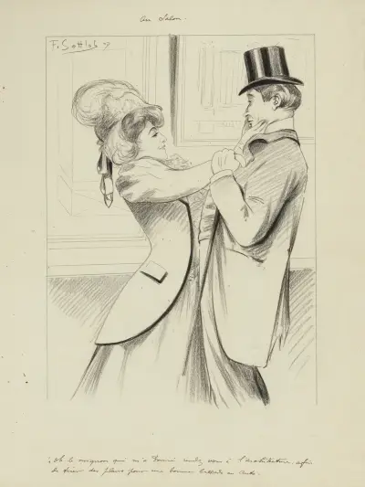 Au Salon av Fernand Louis Gottlob