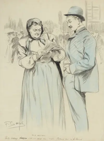 Aux courses av Fernand Louis Gottlob