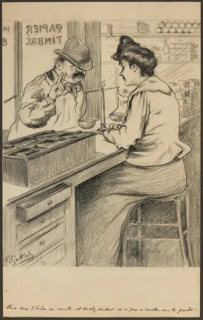 Deux sous l’tabac en carotte, et tachez surtout de n’pas m’carotter sur le poids av Fernand Louis Gottlob