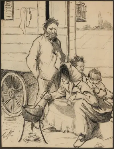 Familj av Fernand Louis Gottlob