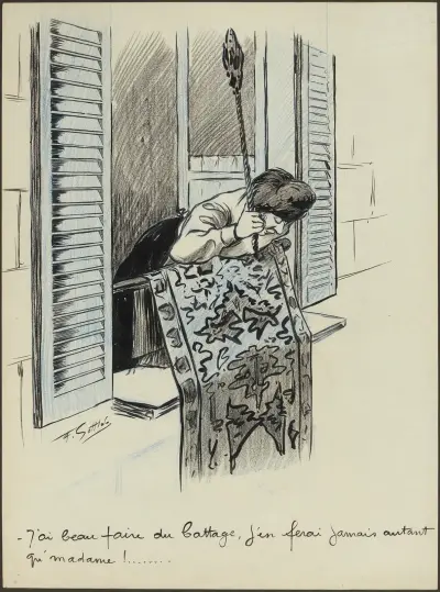 J’ai beau faire du battage, j’en ferai jamais autant qu’madame av Fernand Louis Gottlob