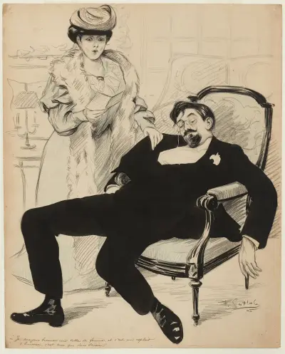 Je croyais trouver une lettre de femme et c’est un exploit d’huissier, c’est moi qui suis saisie av Fernand Louis Gottlob