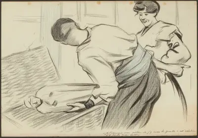 Je l’connais mon métier, si j’y casse la gueulle à vot’ statue j’y perds mon latin av Fernand Louis Gottlob