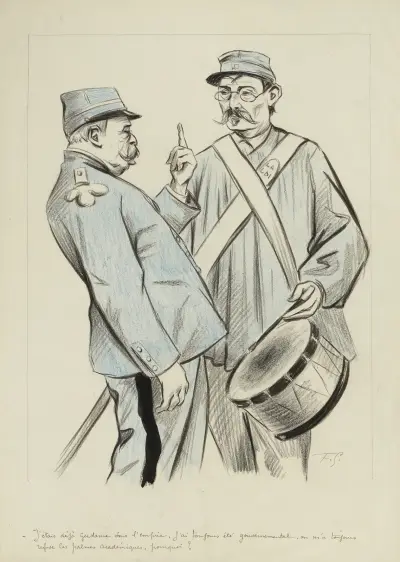 J’étais déjà gendarme dans l’empire, j’ai toujours été gouvernemental, on m’a toujours refusé les palmes académiques av Fernand Louis Gottlob