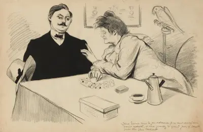 Jeune homme dans le jeu ordinaire je ne vous vois qu’un avenir modeste, si vous preniez le grand jeu, ça serait peut- av Fernand Louis Gottlob