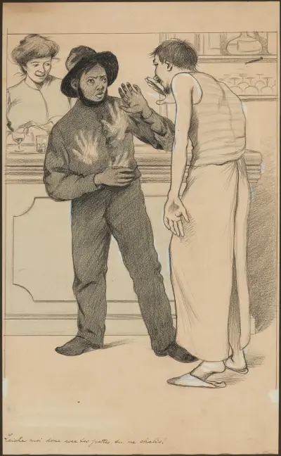 Laiche moi donc avec tes pattes, tu me chalis av Fernand Louis Gottlob