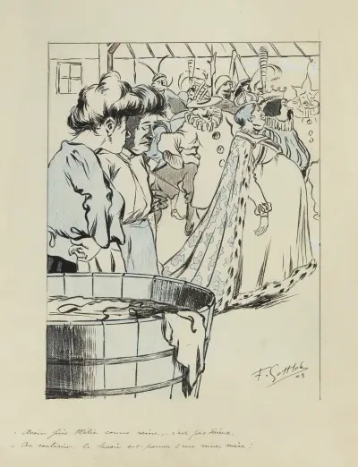 Mi-carême av Fernand Louis Gottlob