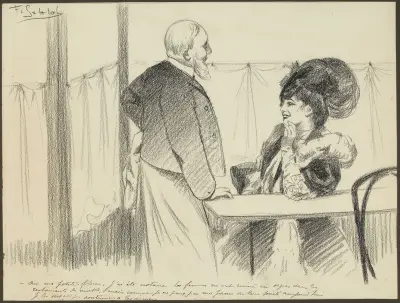 Oui ma petite flora, j’ai été notaire les femmes m’ont ruiné en orgies dans les restaurants de nuit, mais comme je ne av Fernand Louis Gottlob