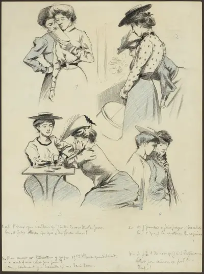P’tites femmes av Fernand Louis Gottlob