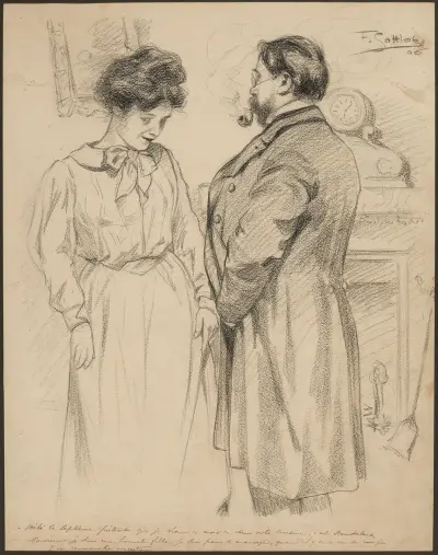 Voilà le septième prétendu que je trouve ce mois ci dans votre cuisine, c’est scandaleux – Monsieur je suis une honnê av Fernand Louis Gottlob