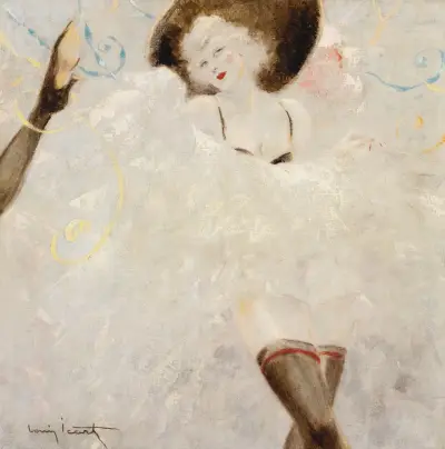 Danseuse de Cancan av Louis Icart