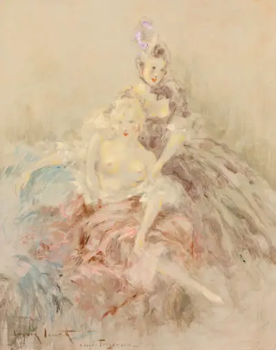 D’apres Fragonard av Louis Icart