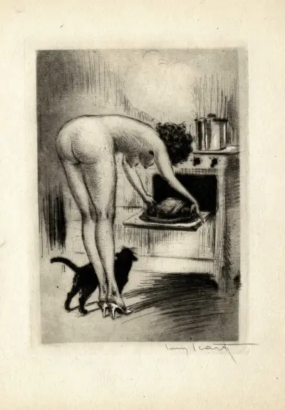 Les Compagnons de la Belle Table – Le 27 octobre 1949 au Grand-Veneur, 6, rue Pierre-Demour av Louis Icart
