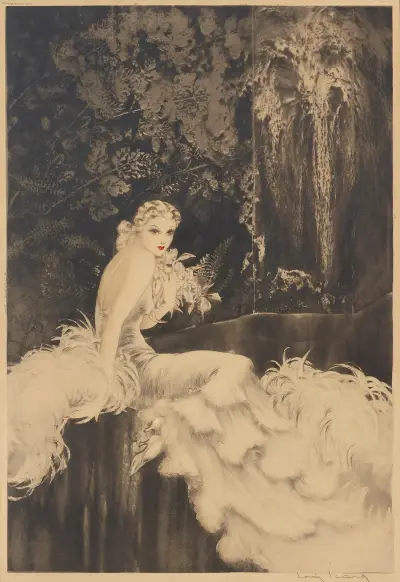 Orchids av Louis Icart