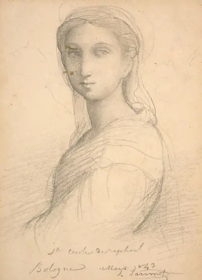 Studie nach der Figur der Maria Magdalena nach Raffael von Louis Janmot