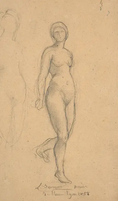 Study for ‘Rayons de soleil’ av Louis Janmot