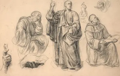 Studie av änglar av Louis Janmot