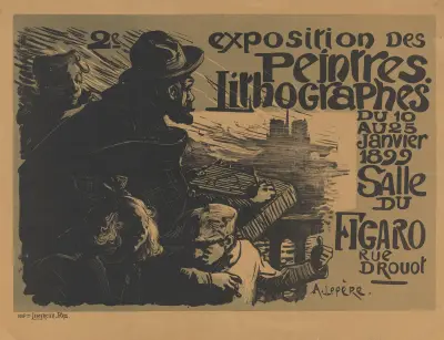 2e exposition des peintres lithographes av Auguste Louis Lepère