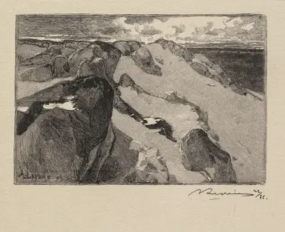Arbonne, Le Gros Sablon av Auguste Louis Lepère