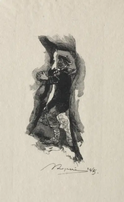 Au defile de Sept-Cavernes, Auguste Louis Lepère