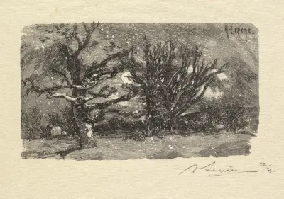 Au dormoir de Lantara av Auguste Louis Lepère