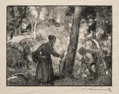 Auf dem Rocher Bernard von Auguste Louis Lepère